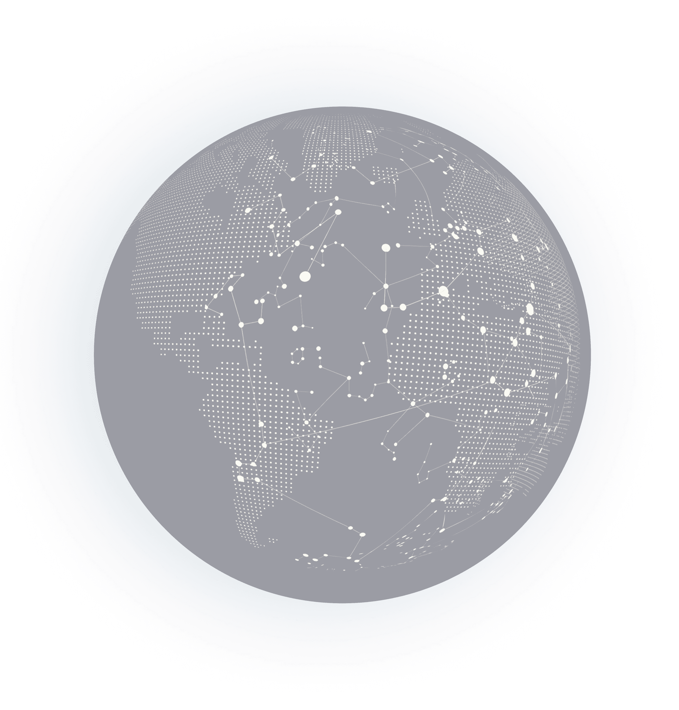 Global coverage globe